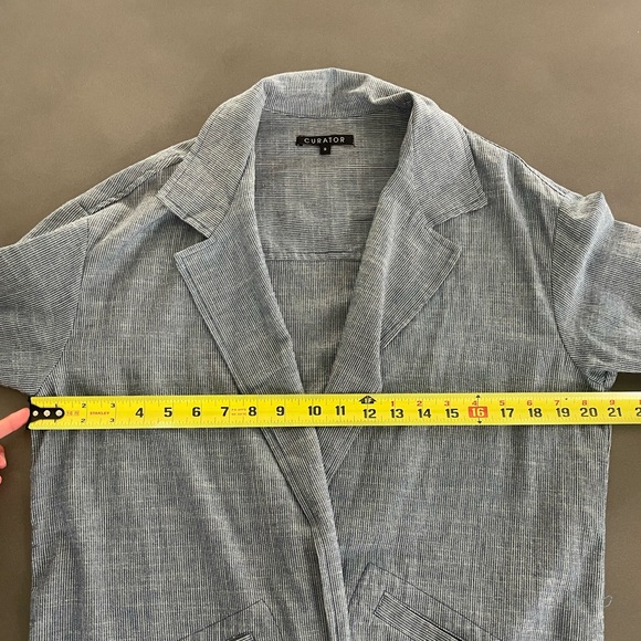 Curator Lightweight Blue Light Stripe Blazer - Picture 9 of 9